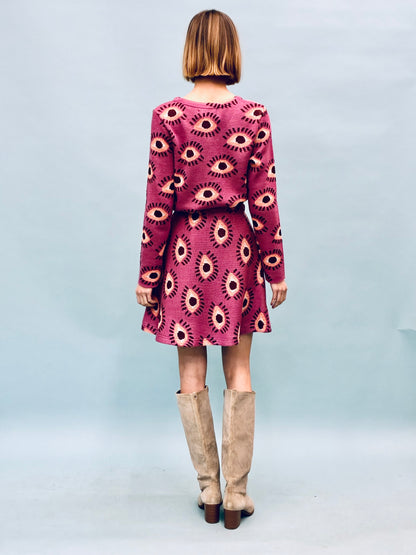 Eyes Skirt+Shirt Set