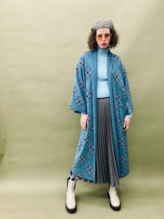 Tartan Kimono Coat