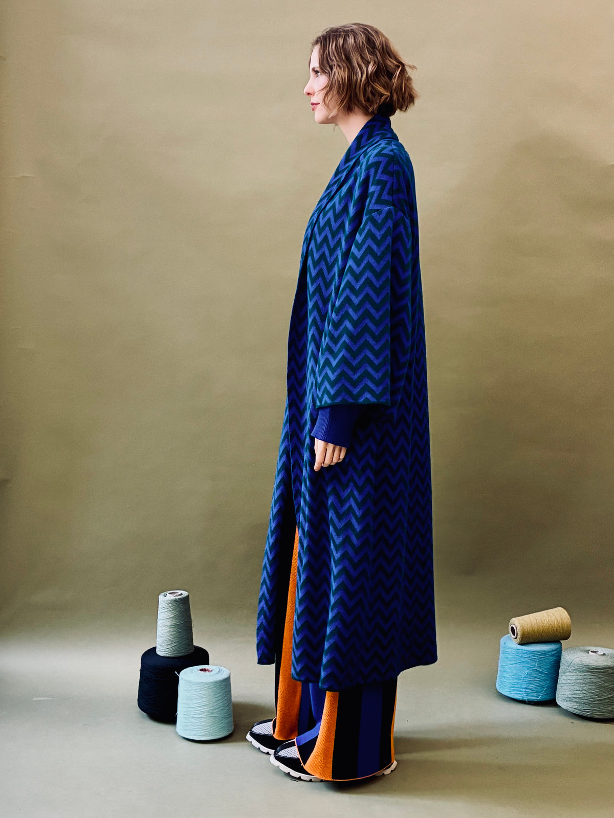 Zigzag Kimono Coat