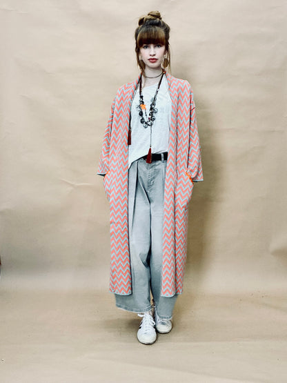 Zigzag Kimono Coat