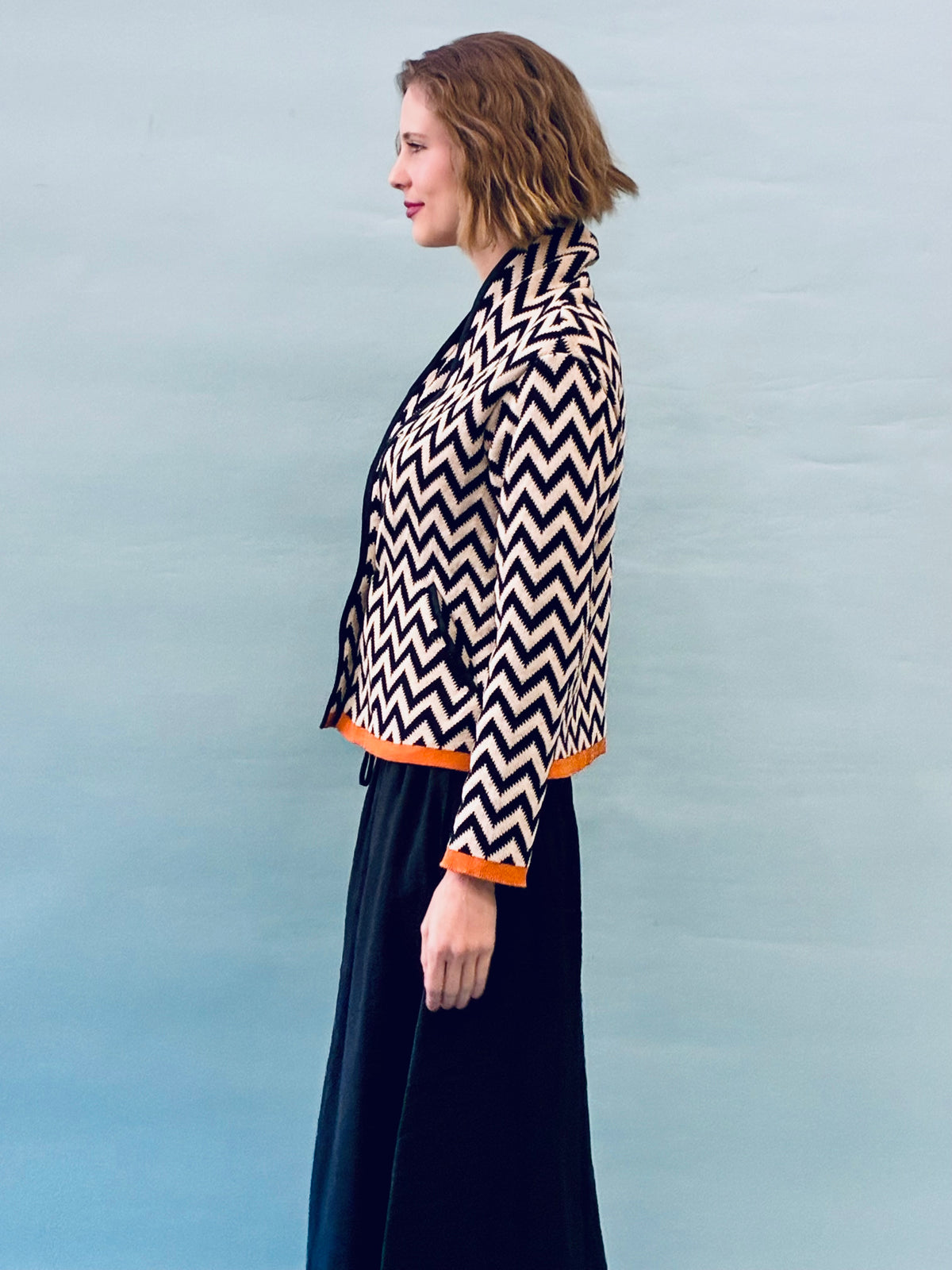 Zigzag Short Coat