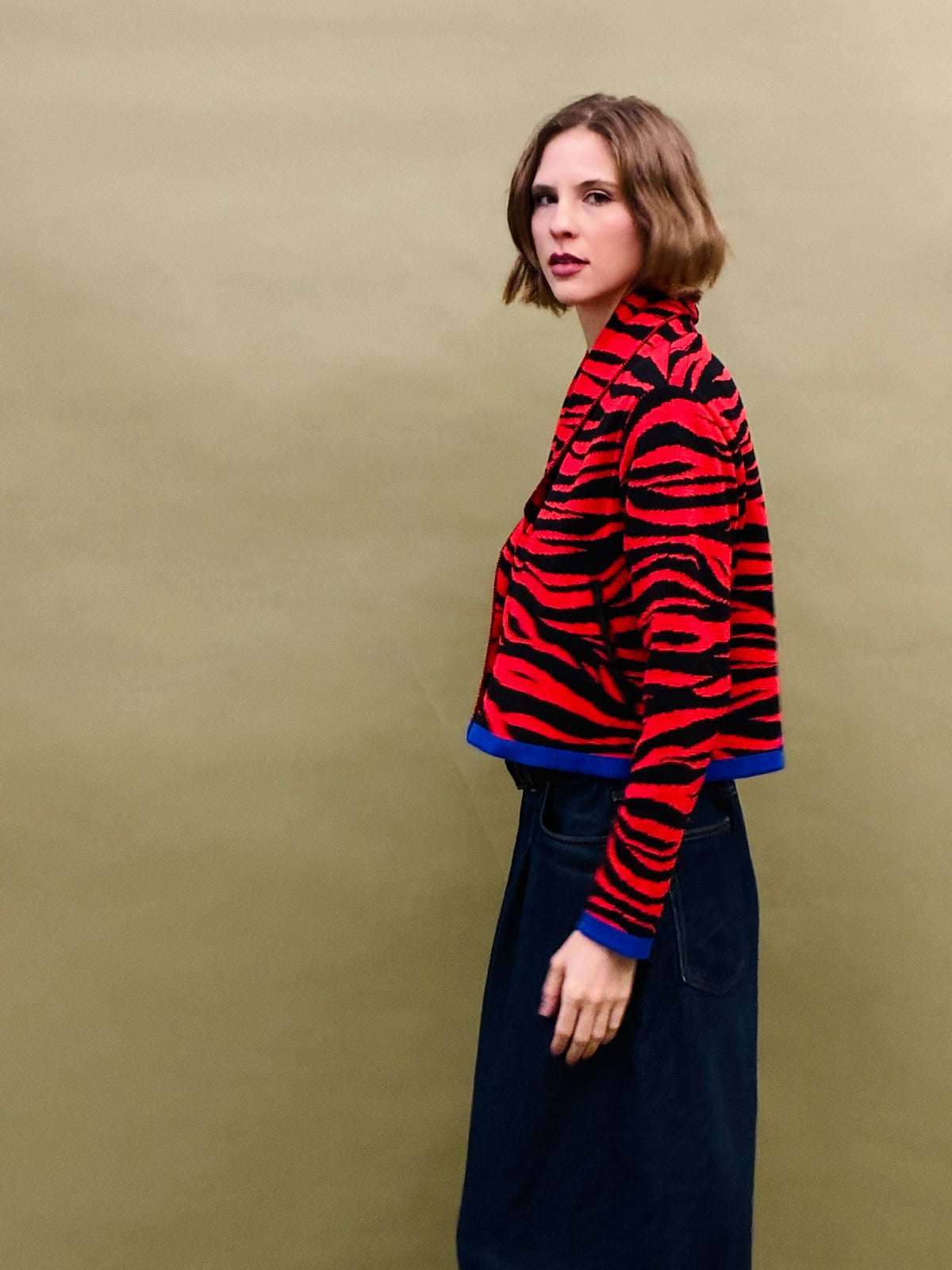 Tiger Crop Coat