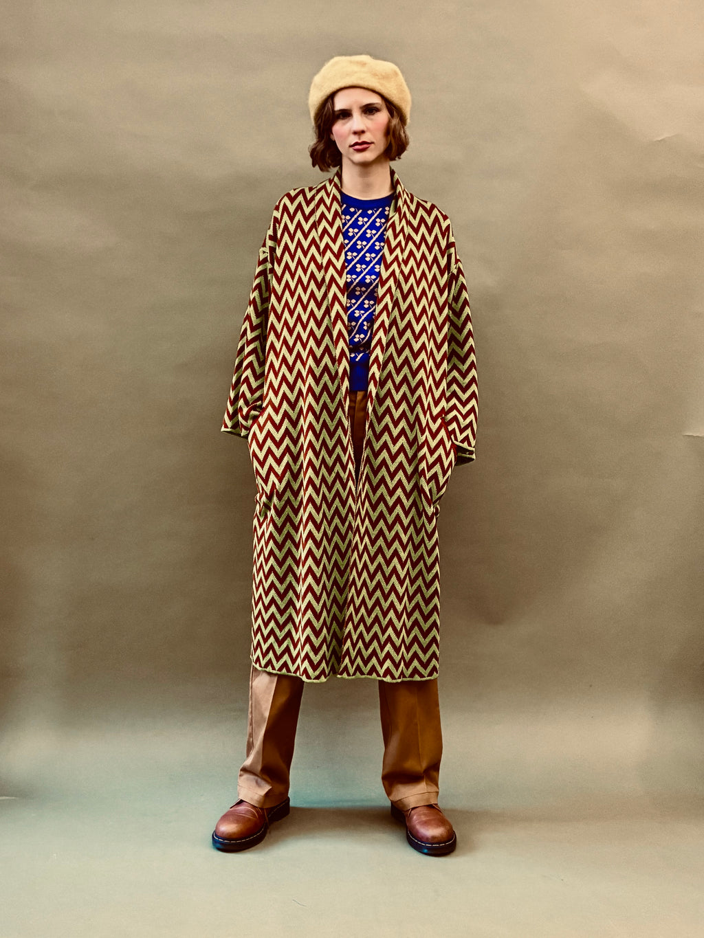 Zigzag Kimono Coat