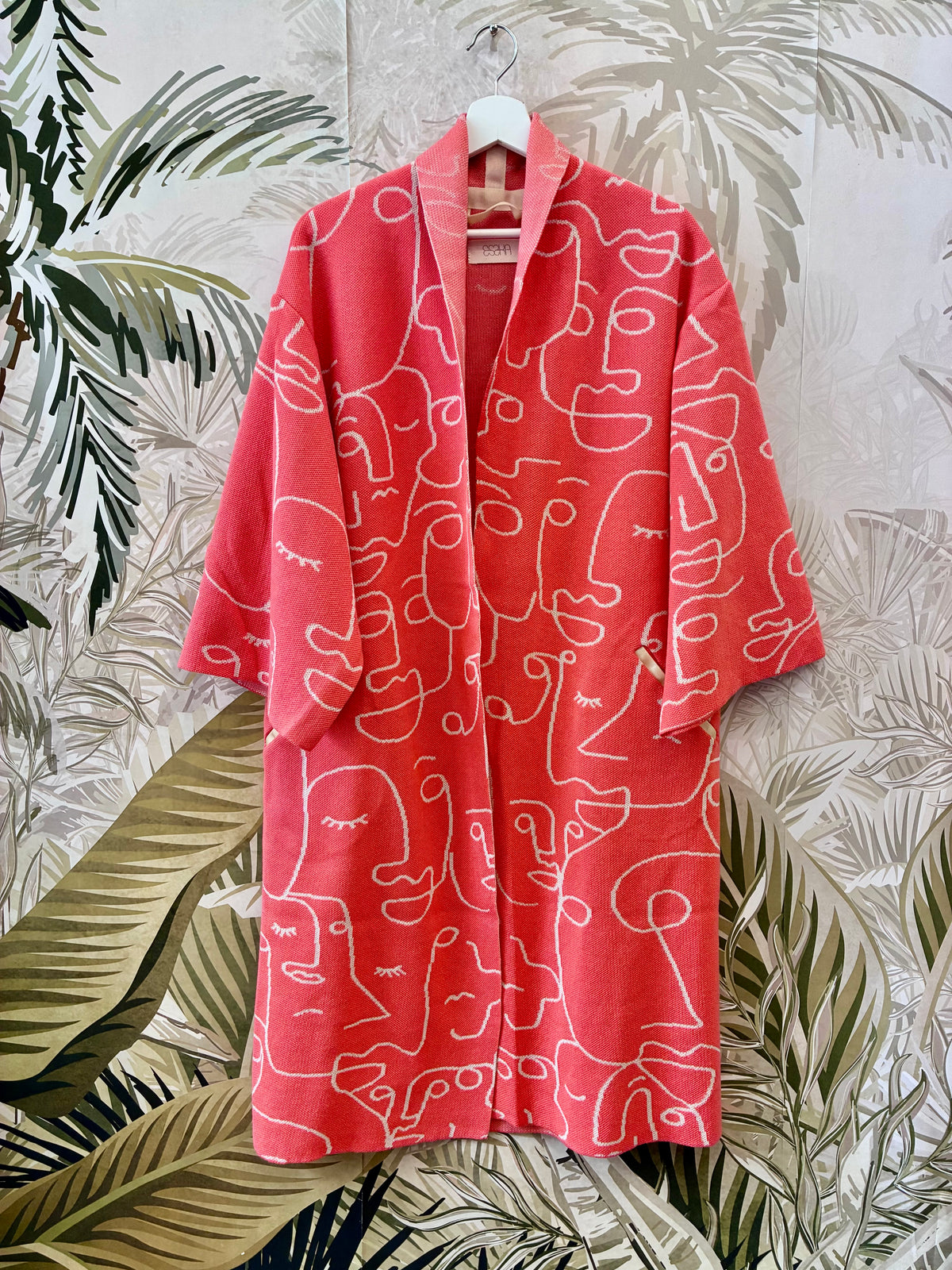 Faces Kimono Coat