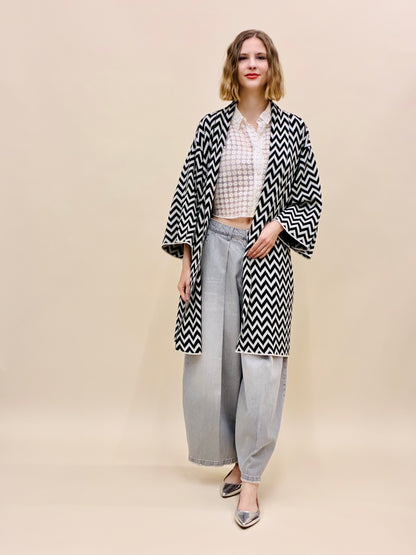 Zigzag Kimono Coat