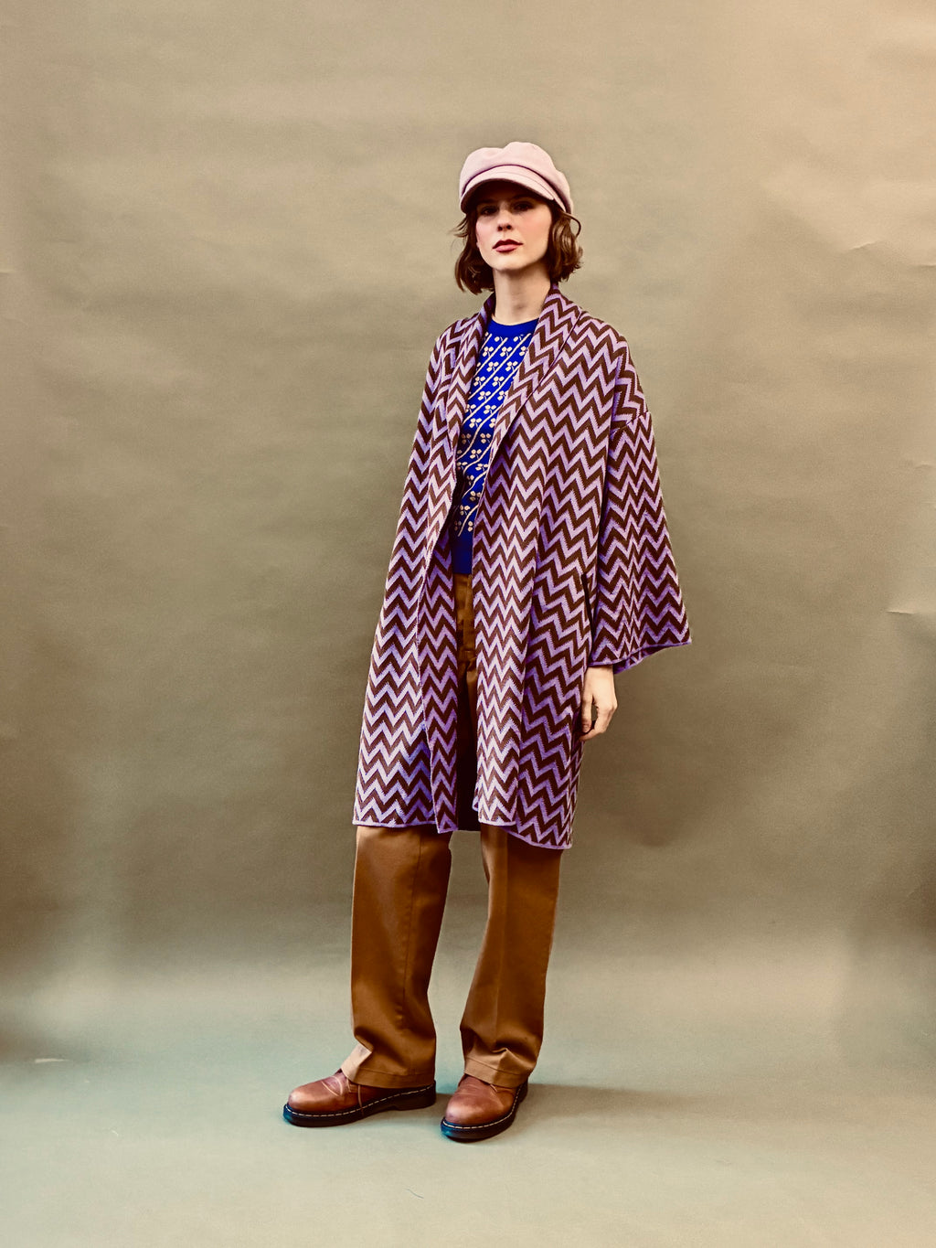Zigzag Kimono Coat