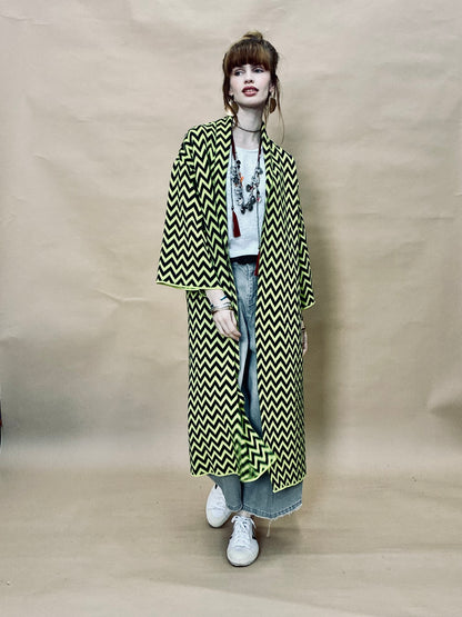 Zigzag Kimono Coat