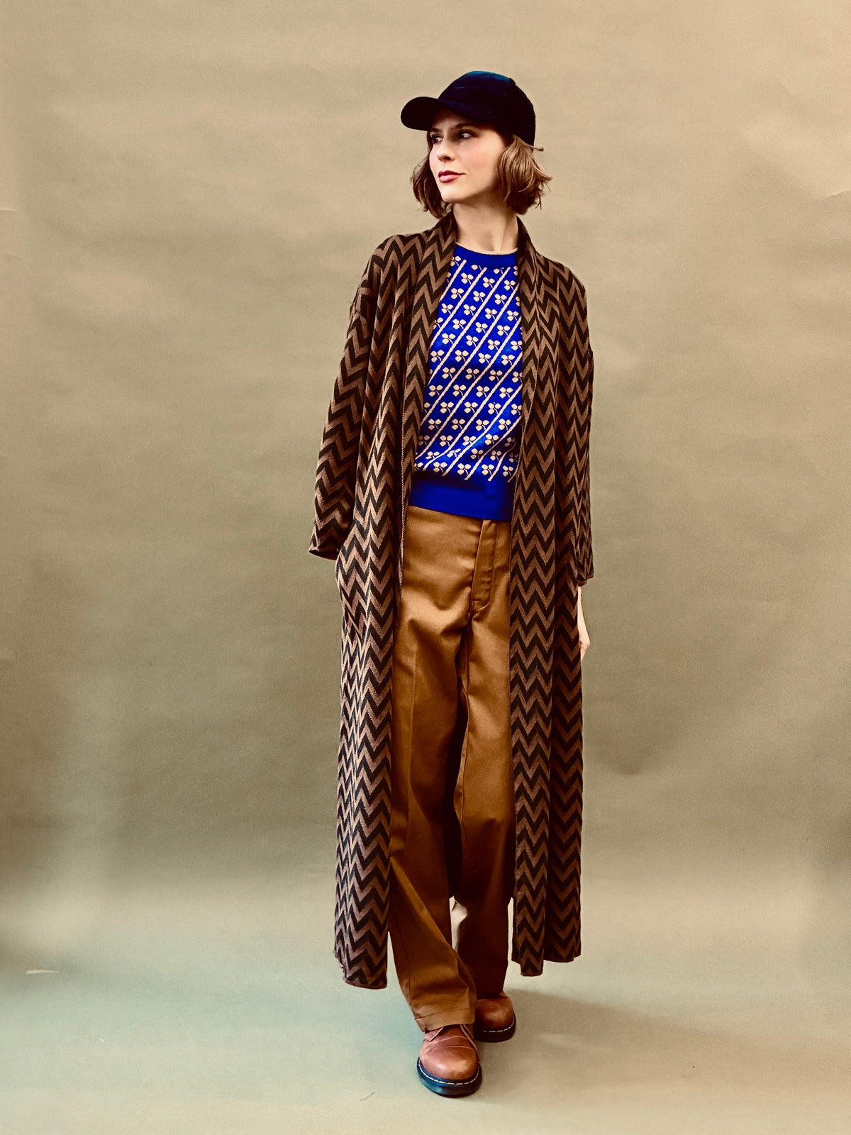 Zigzag Kimono Coat