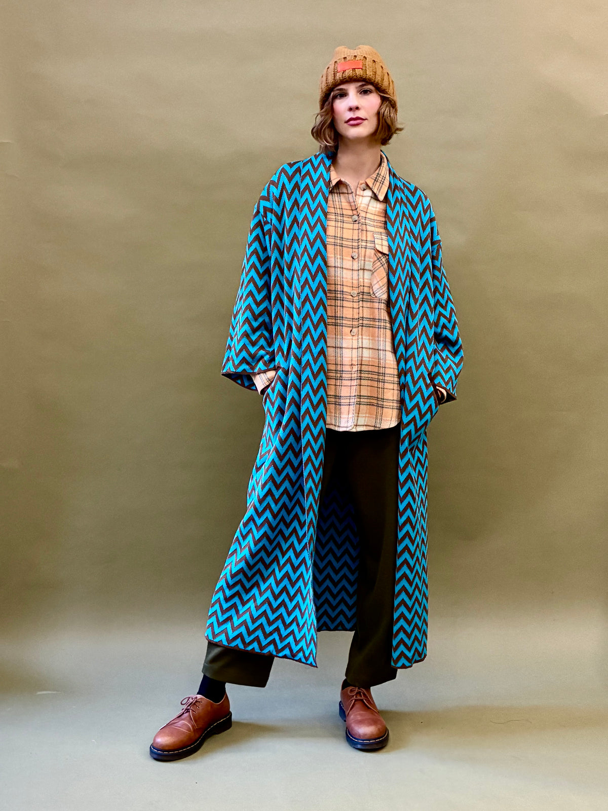 Zigzag Kimono Coat
