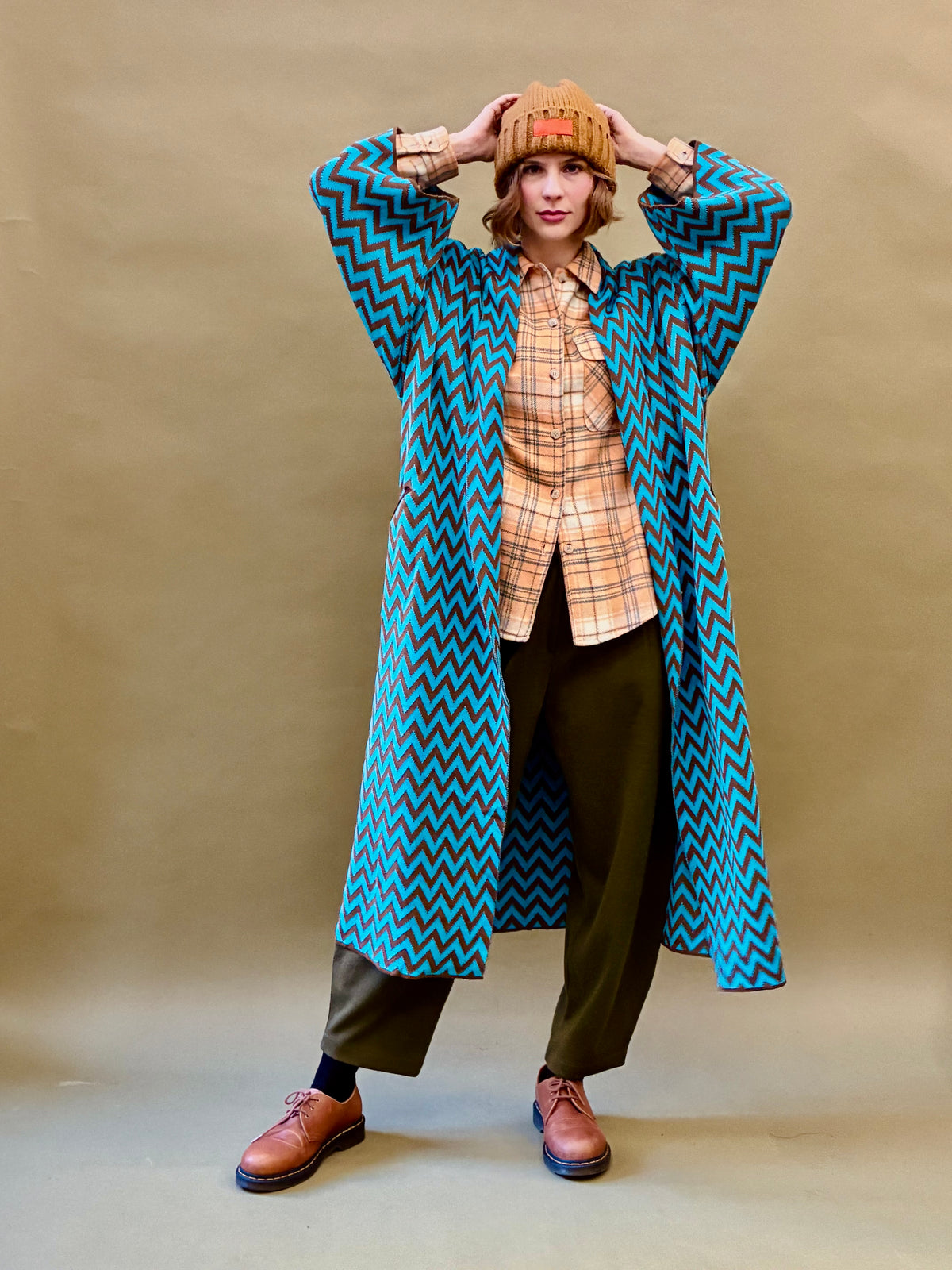 Zigzag Kimono Coat