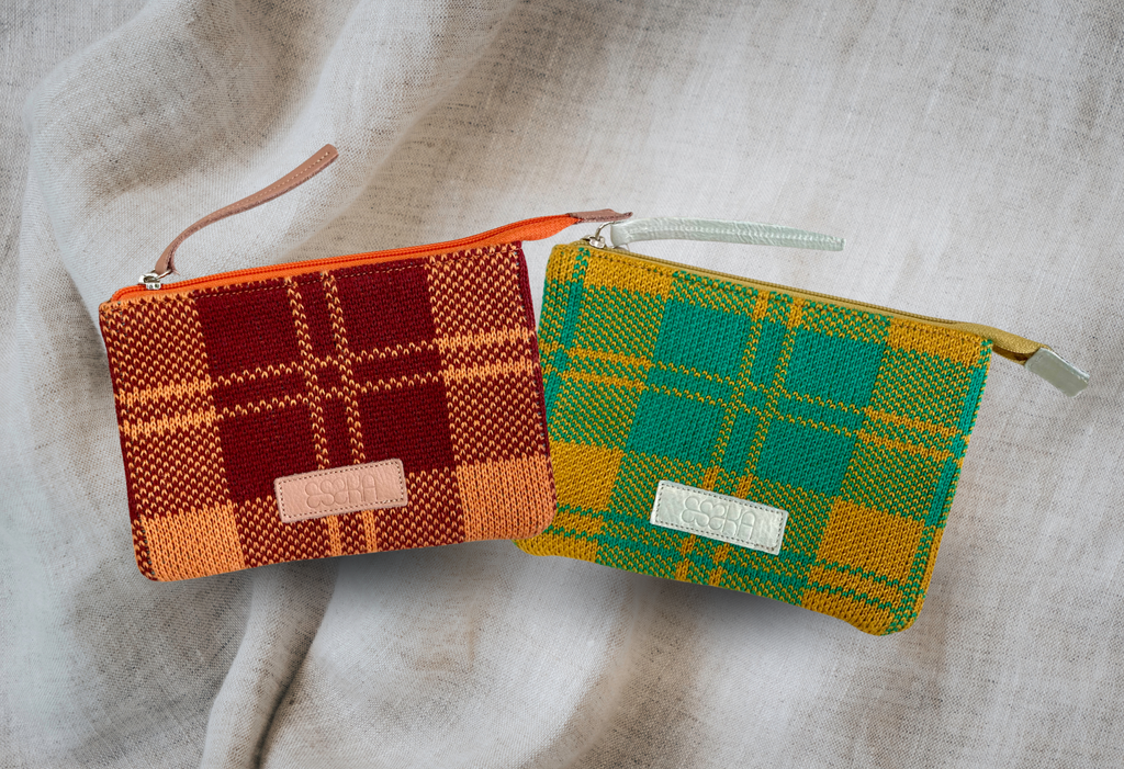 Checkered Mini Clutch