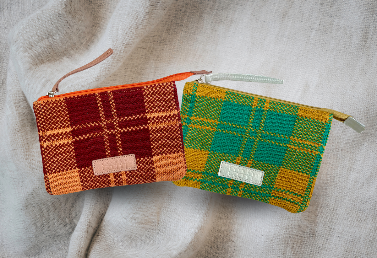 Checkered Mini Clutch